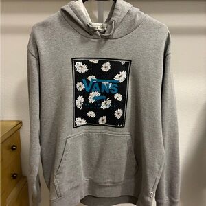 Vans Gray Hoodie with Floral Print